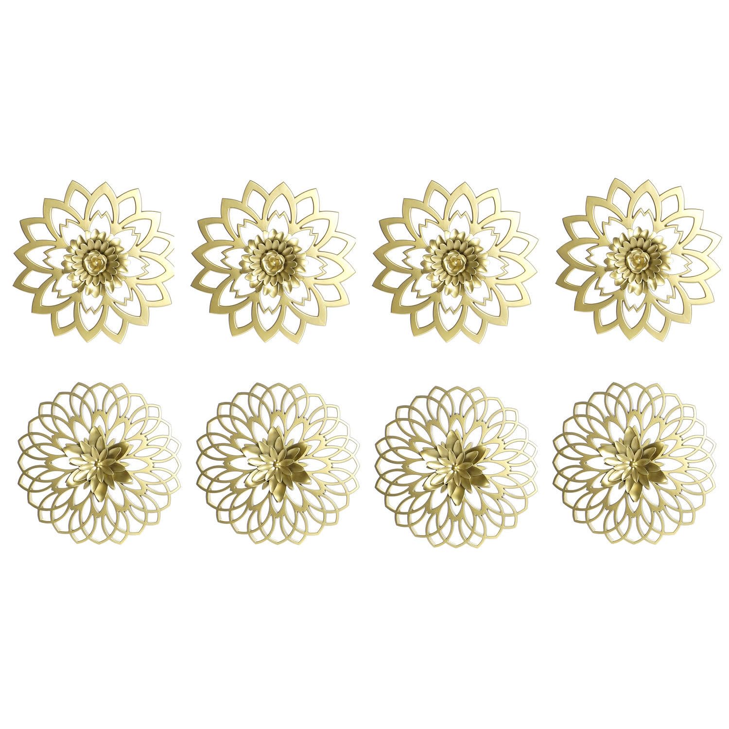 Décoration murale lot de 4 cadres légers 25x25 cm pour habiller un mur blanc sans percer