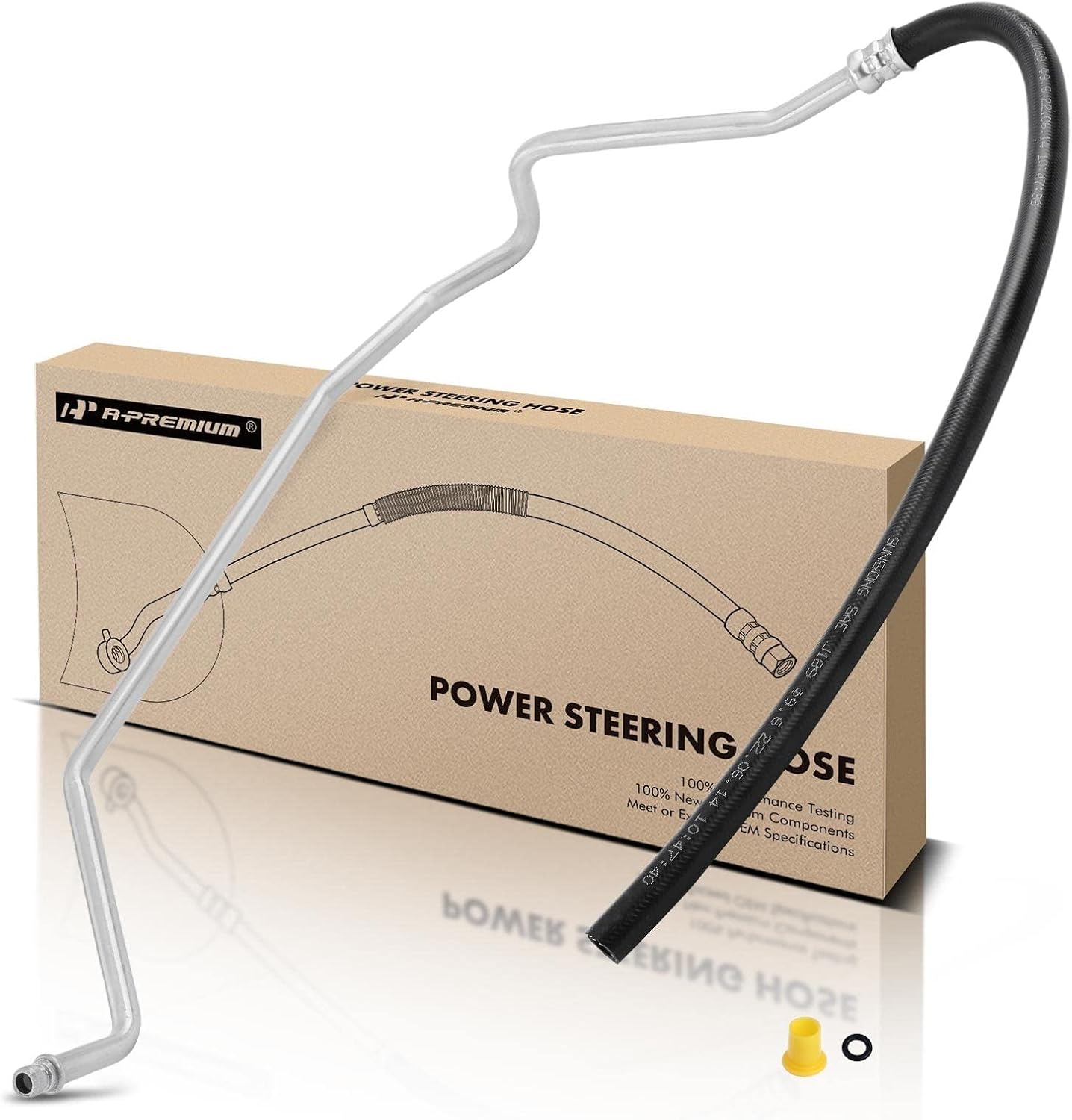 A-Premium Power Steering Hose Return Hose Line Assembly Compatible with Volvo XC70 V70 2005-2007 S60 2005-2009 2.4L 2.5L Gas