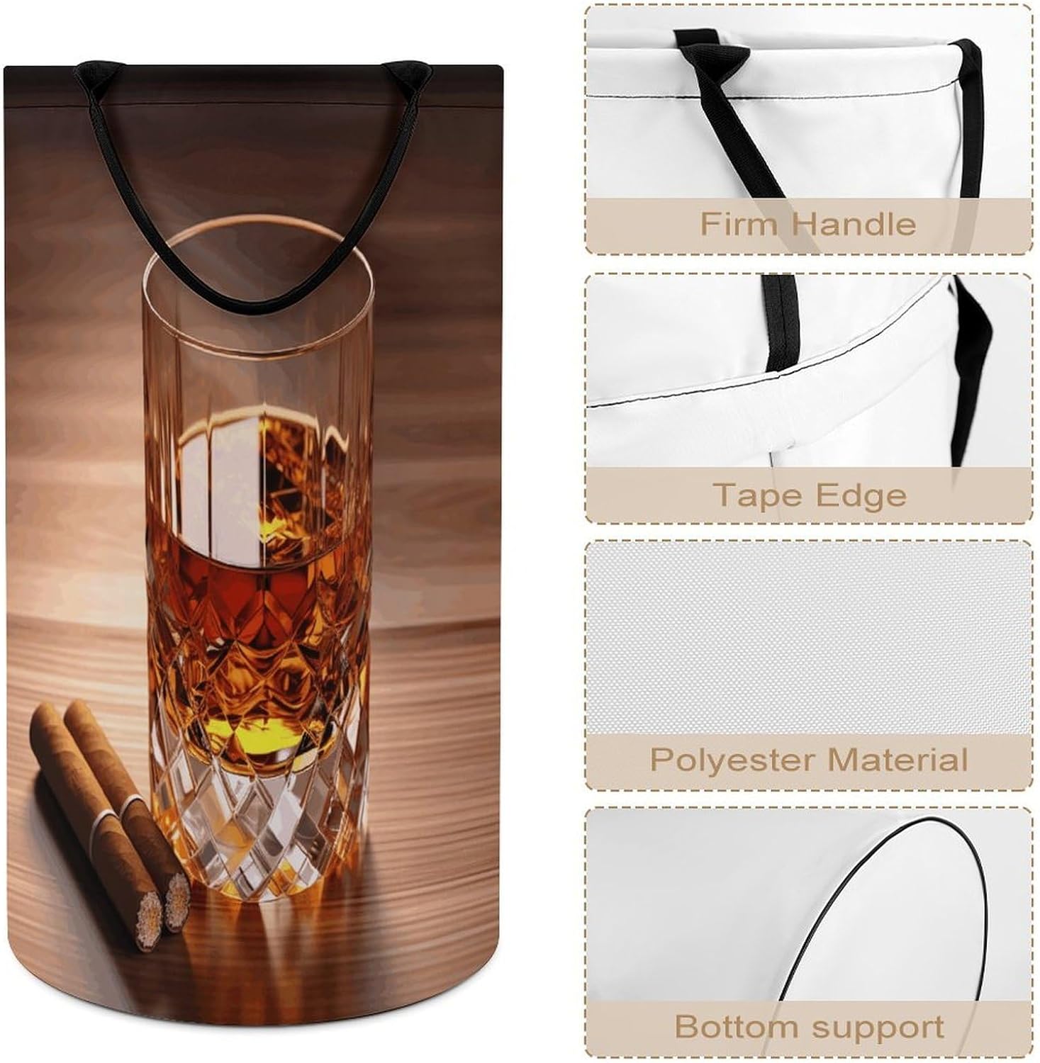 Dirty Clothes Basket Extra Large 110l Open Top Laundry Hamper With Portable Carry Handles, Foldable Waterproof Clothes Basket Spacious Laundry Bag For Bedroom Bathroom Laundry Room Dorm