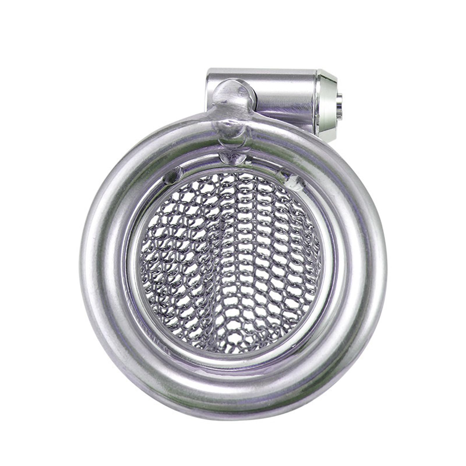 Keuschheitskäfig-Set aus Edelstahl mit drei Ringen, atmungsaktives Mesh-Metall-Peniskäfig, Keuschheitsgürtel für Männer, SM-Paare, Bondage, Peniskäfig, extreme Keuschheit, Sexspielzeug