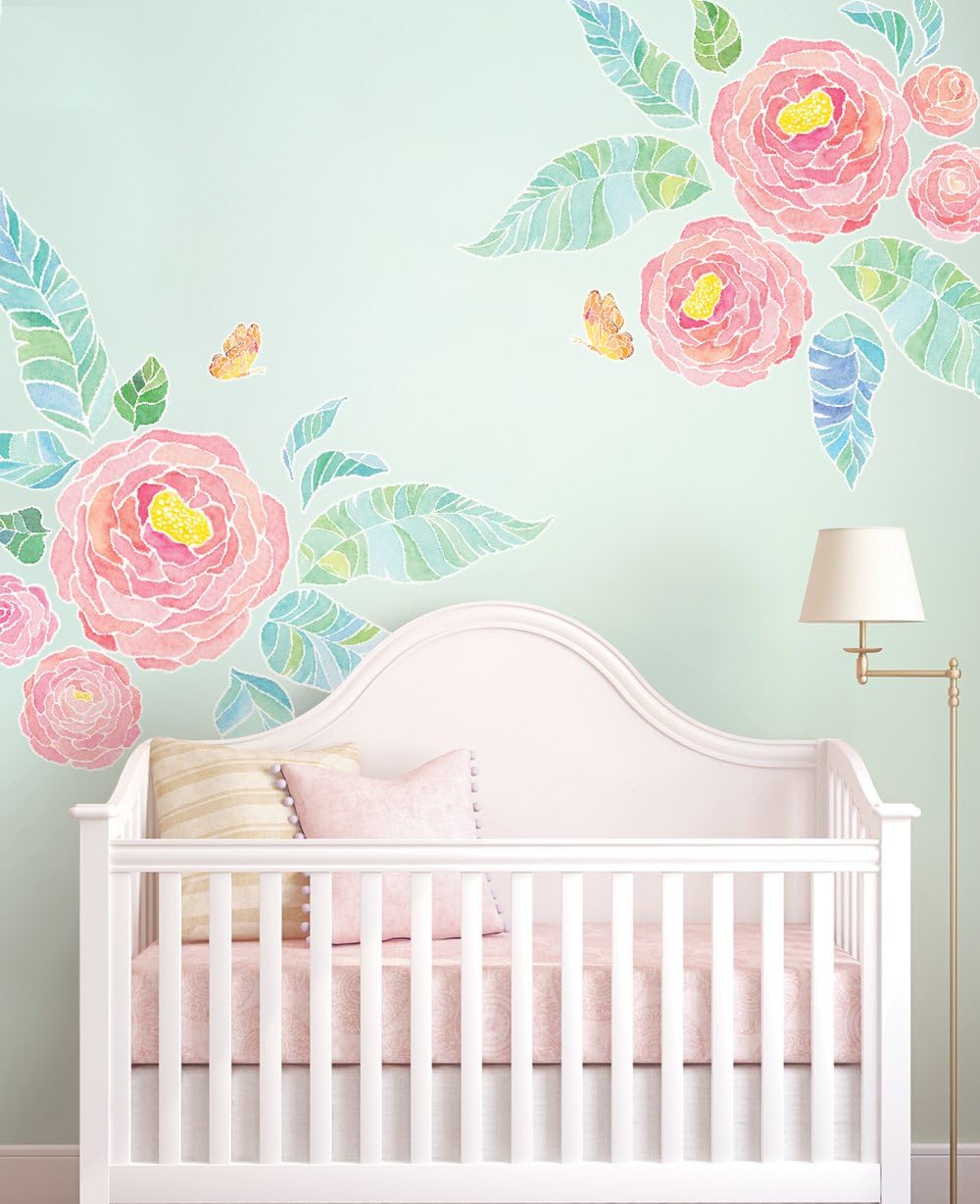 Spring Garden Flowers Vinyl Wall Sticker - by Simple Shapes
