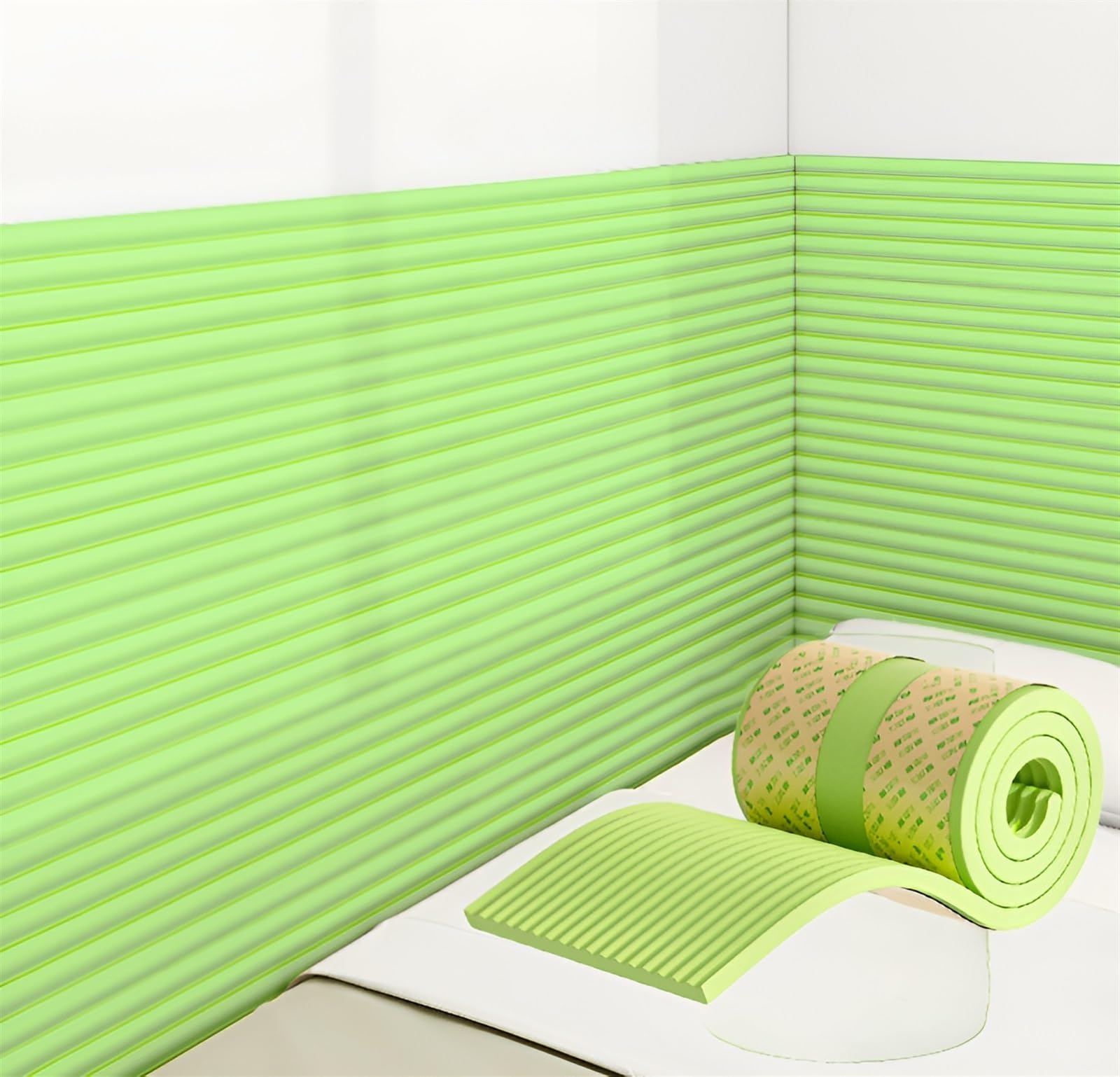 PVC Cotton Self-Adhesive 3D Anti Collision Wall Padding for DIY Home Decor - Easy to Clean Wall Sticker for Bedroom, Living Room, Garage, Balcony - Peel and Stick Anti-Collision Padding