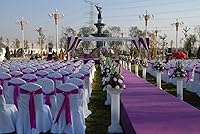 Vista 3 de 25 cintas decorativas para sillas de boda, lazos de satén para silla de boda, lazos para ferias comerciales, eventos de Navidad, baby shower, fiesta