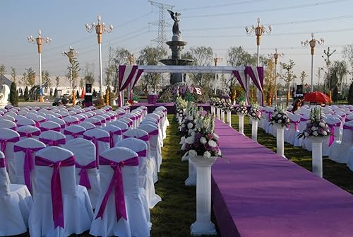 Miniatura 3 de Fvstar 25 cintas decorativas para sillas de boda, lazos de satén para silla de boda, lazos para ferias comerciales, eventos de Navidad, baby shower,