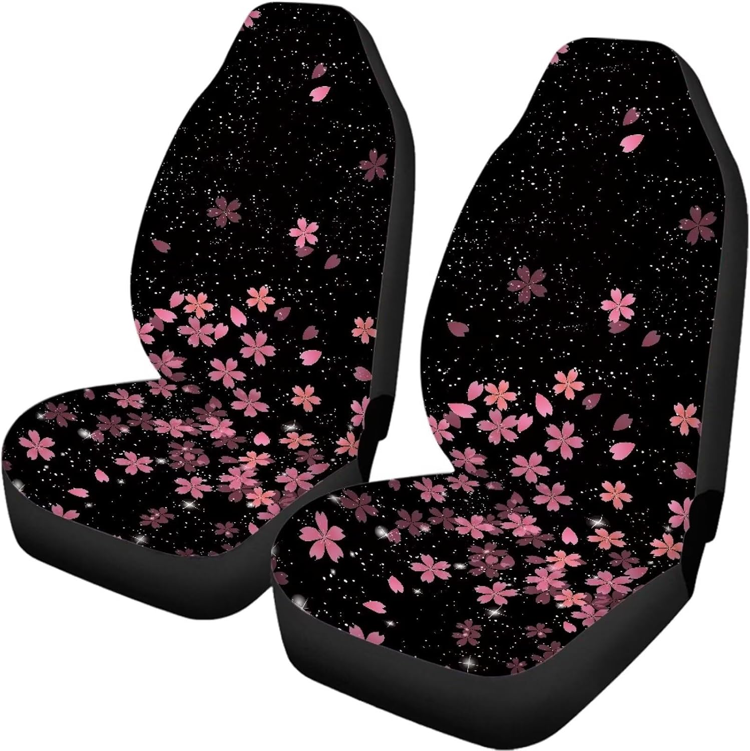 Forchrinse Green Palm Leaves Front Seat Cover 2 Pack for Car SUV Truck Breathable Auto Seat Cushion Bucket Protector Easy to Care&Install