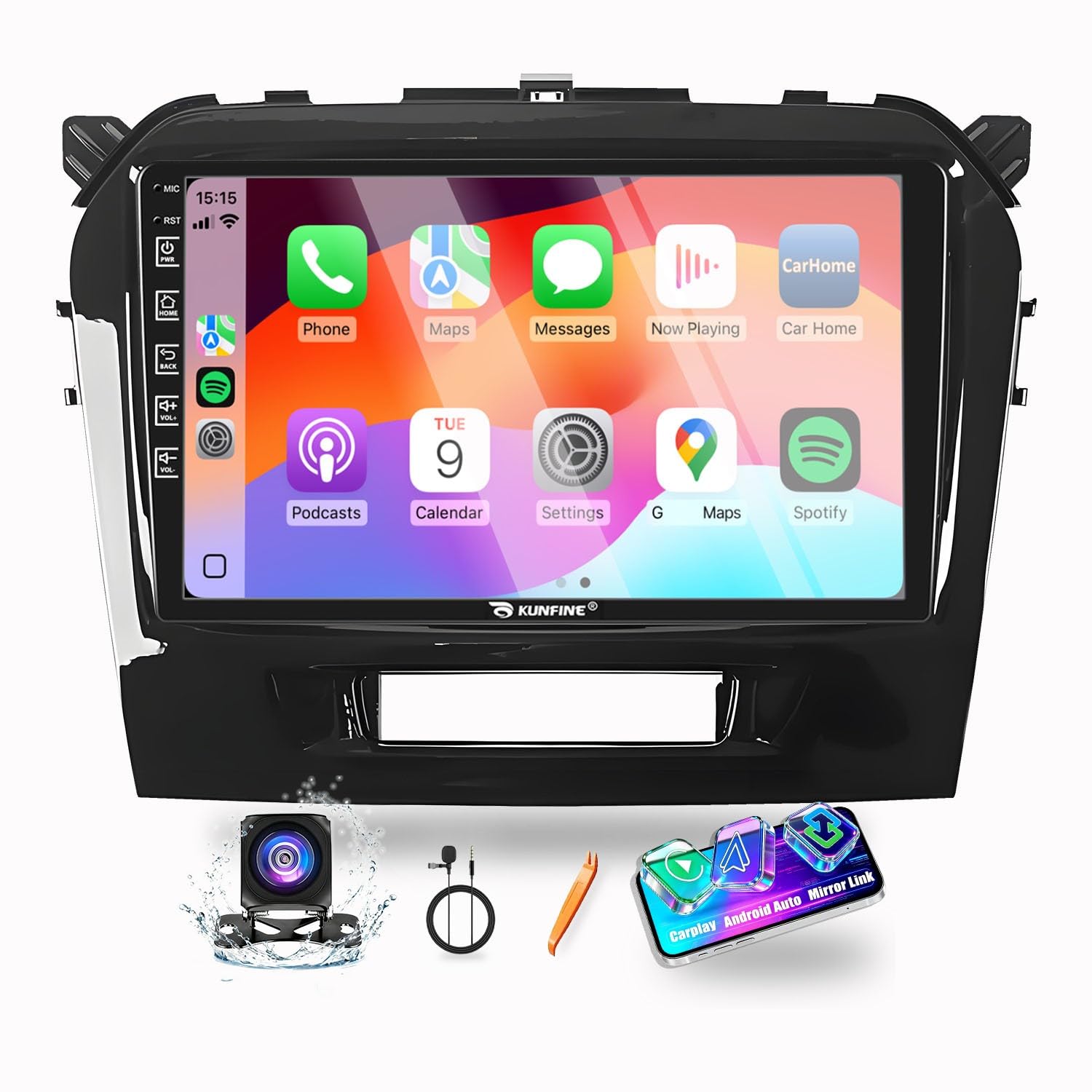 Amazon.com: for Suzuki Vitara 2015-2024 Car CarPlay Android Auto