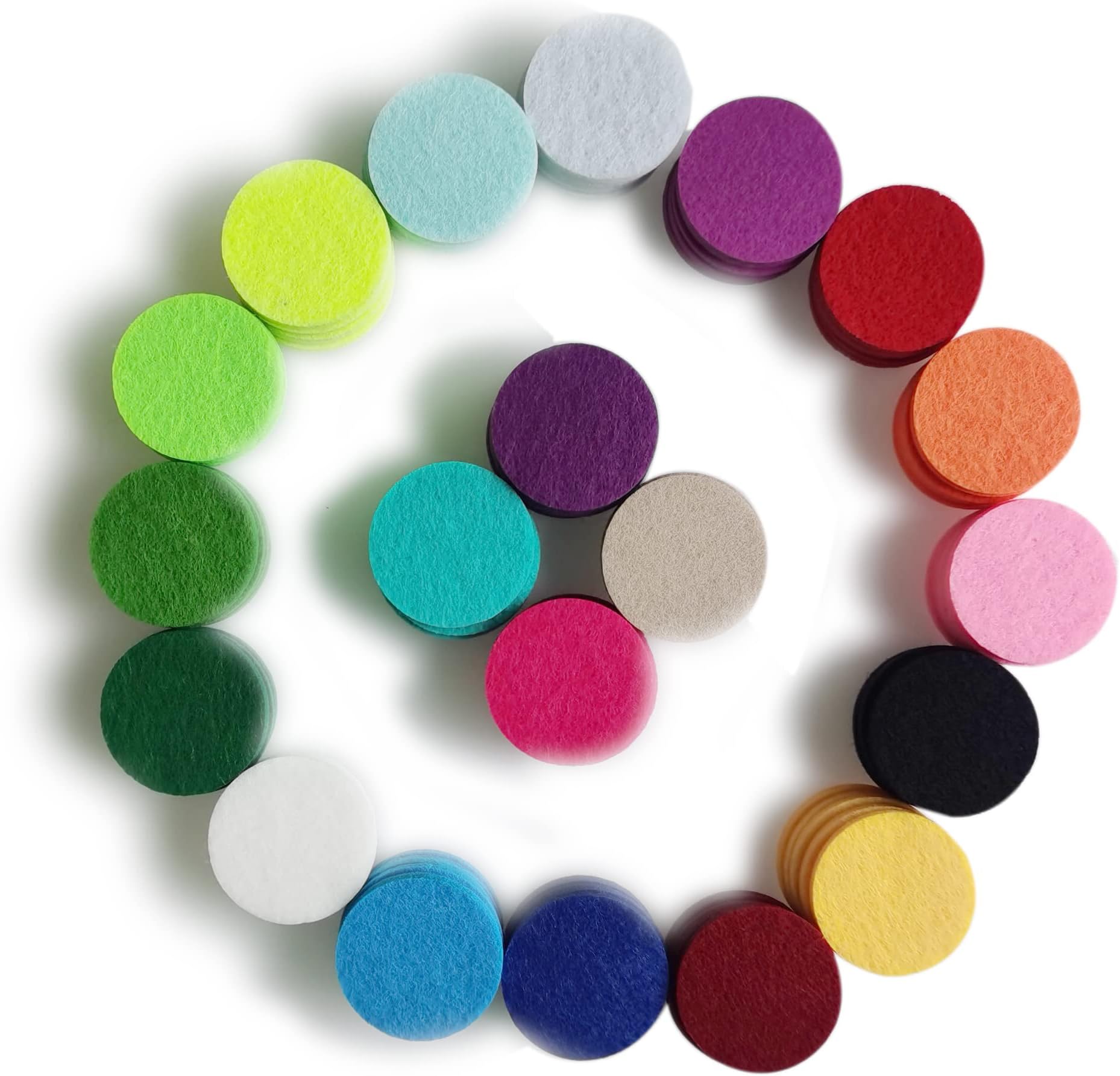 260 Pcs 17mm Aromatherapy Diffuser Pad Round Fibre Replacement Refill Pads Es...