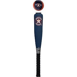 Franklin Sports MLB Houston Astros Team Jumbo Foam Bat and Ball Set, 21-Inch, Blue