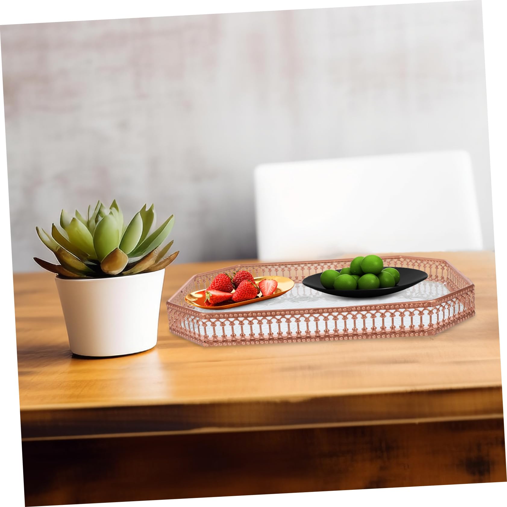 Alipis Vassoio per Snack e Caramelle Portafrutta da Banco Contenitore per Alimenti Vassoio da Portata per Antipasti per Frutta Secca Noci e Snack