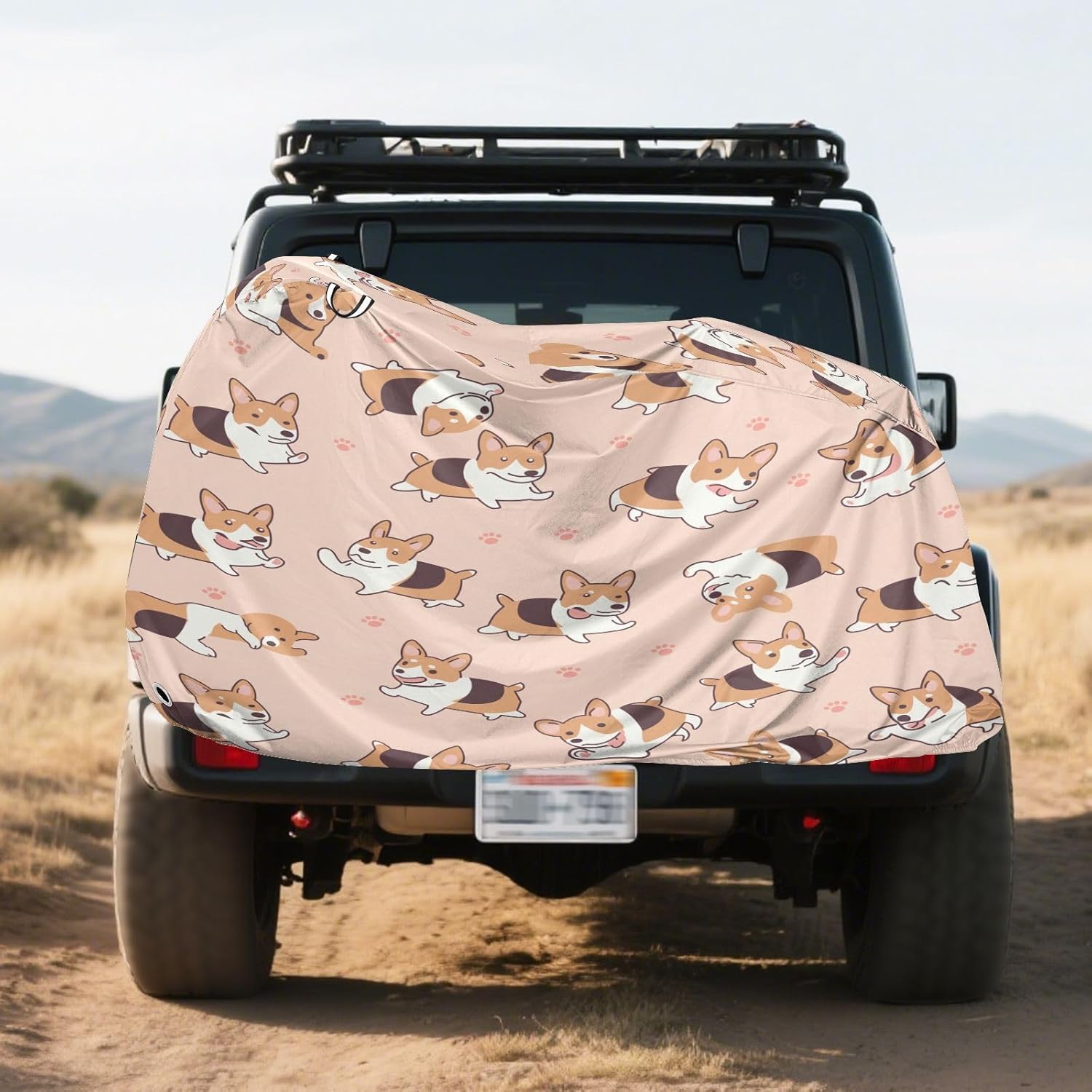 Cute Dog Bike Cover Waterproof Outdoor Storage, Bicycle Cover Rain Sun UV Wind Proof for Mountain Bike,Road Bike,Electric Bike