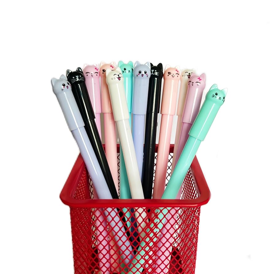Amazon.com: HPTZYQY Cat Pens, 12pcs Cute Cat Style Gel Pens