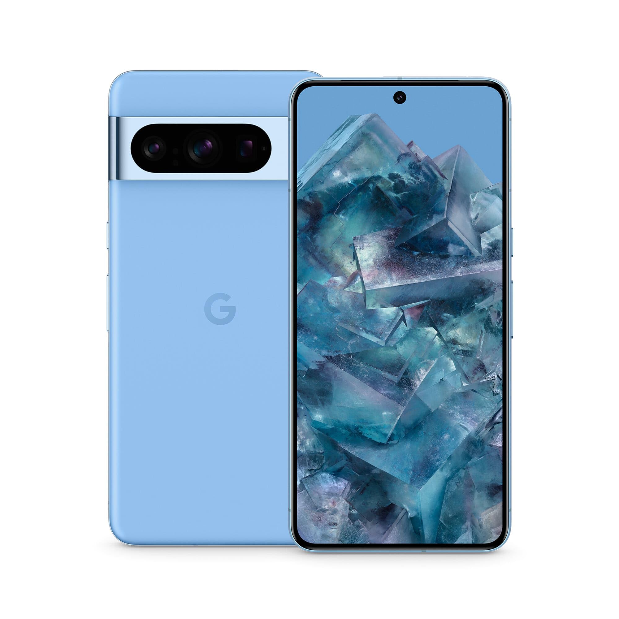Google Pixel 8 Pro – Smartphone Android débloqué avec téléobjectif, 24 Heures d'autonomie et écran Super Actua– Bleu Azur, 128GB