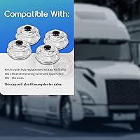 Vista 2 de 183772-KIT Kit de tapa de aceite de repuesto de cubo de remolque de 4 pulgadas compatible con cubierta de rodamiento Dexter 10K-16K y ejes 10K