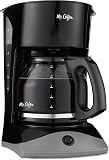 Mr. Coffee 12-Cup Coffee Maker with Auto Pause and Glass Carafe (SK13)