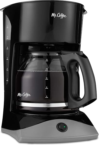 Mr. Coffee 12 cup coffee maker with glass carafe and auto pause