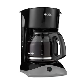 Mr. Coffee Black Coffee Maker, 12 Cups, with Auto Pause and Glass Carafe, Perfect for Home and Office Use Pack of 2