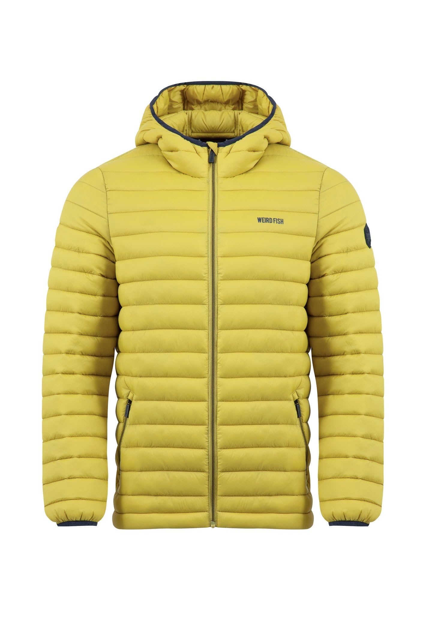 Weird Fish Flete Lightweight Showerproof Padded Hooded Jacket - Men's L - Light Green