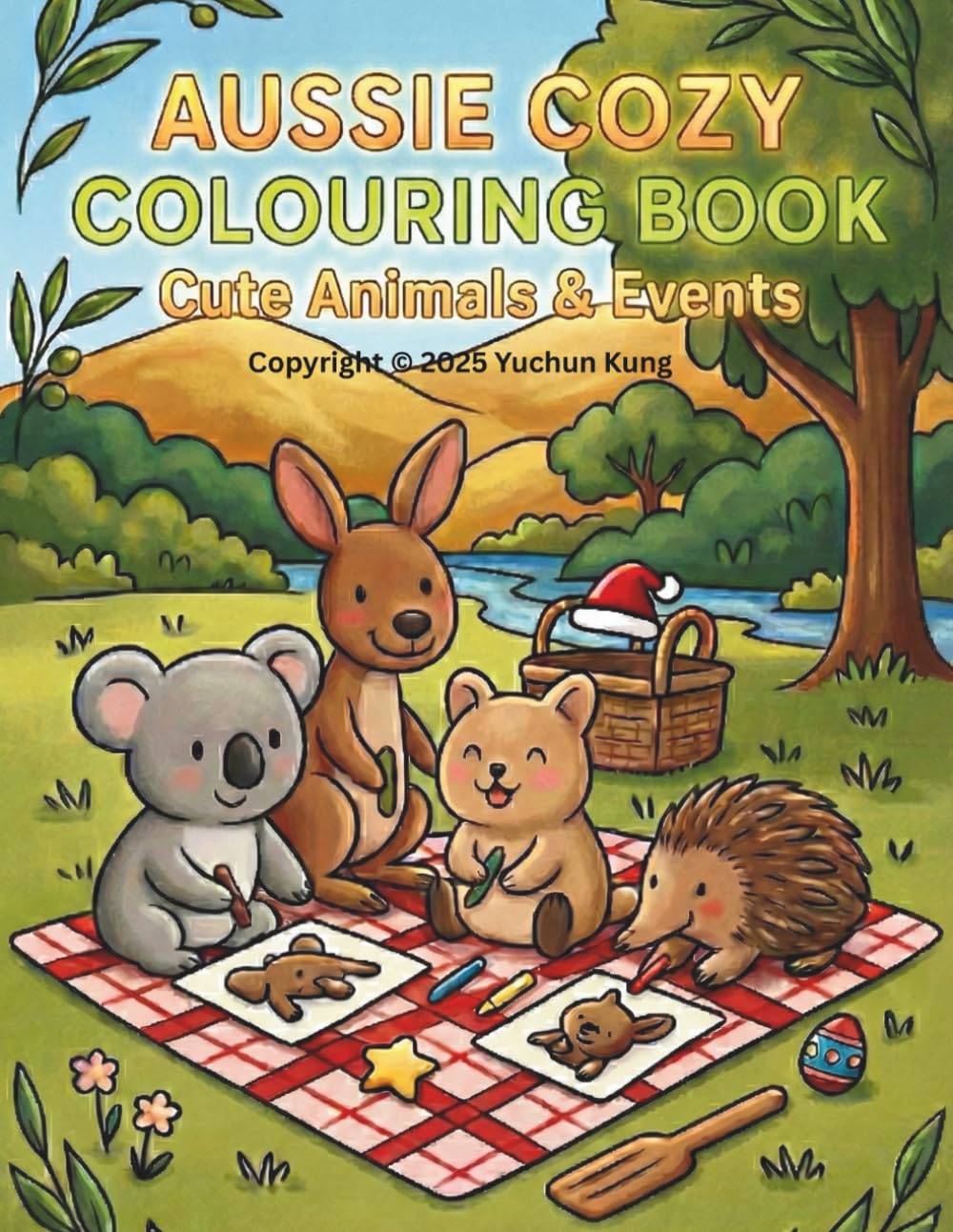 Aussie Cozy Colouring Book: Cute Animals & Events