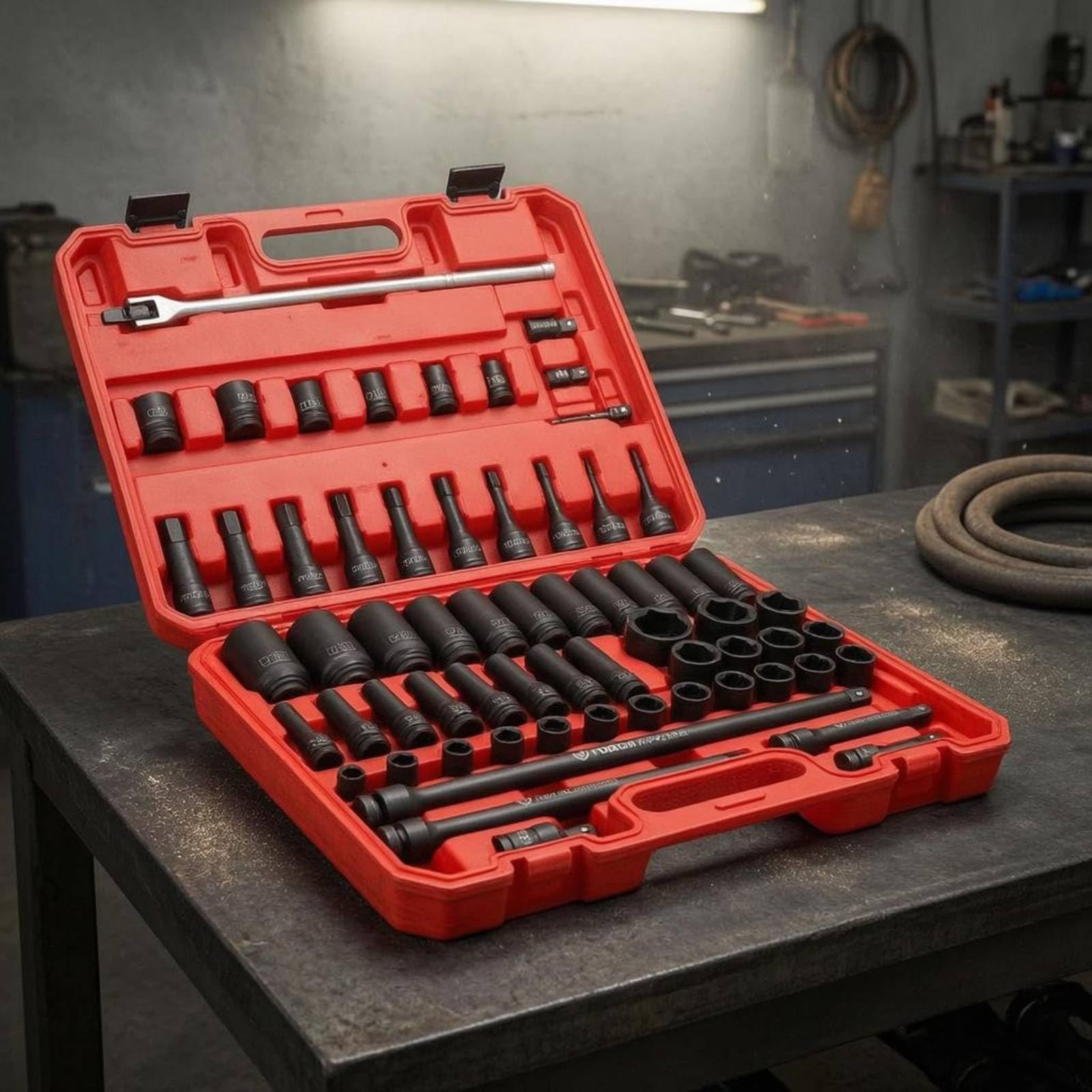 63 Pieces Kit Bussole 63 Pezzi Giunto Universale Set Bussole 1/2 Pollice Adattatori Attrezzi, Set Di Bussole Esagonali Da 63 Pezzi Per Avvitatore Ad Impatto