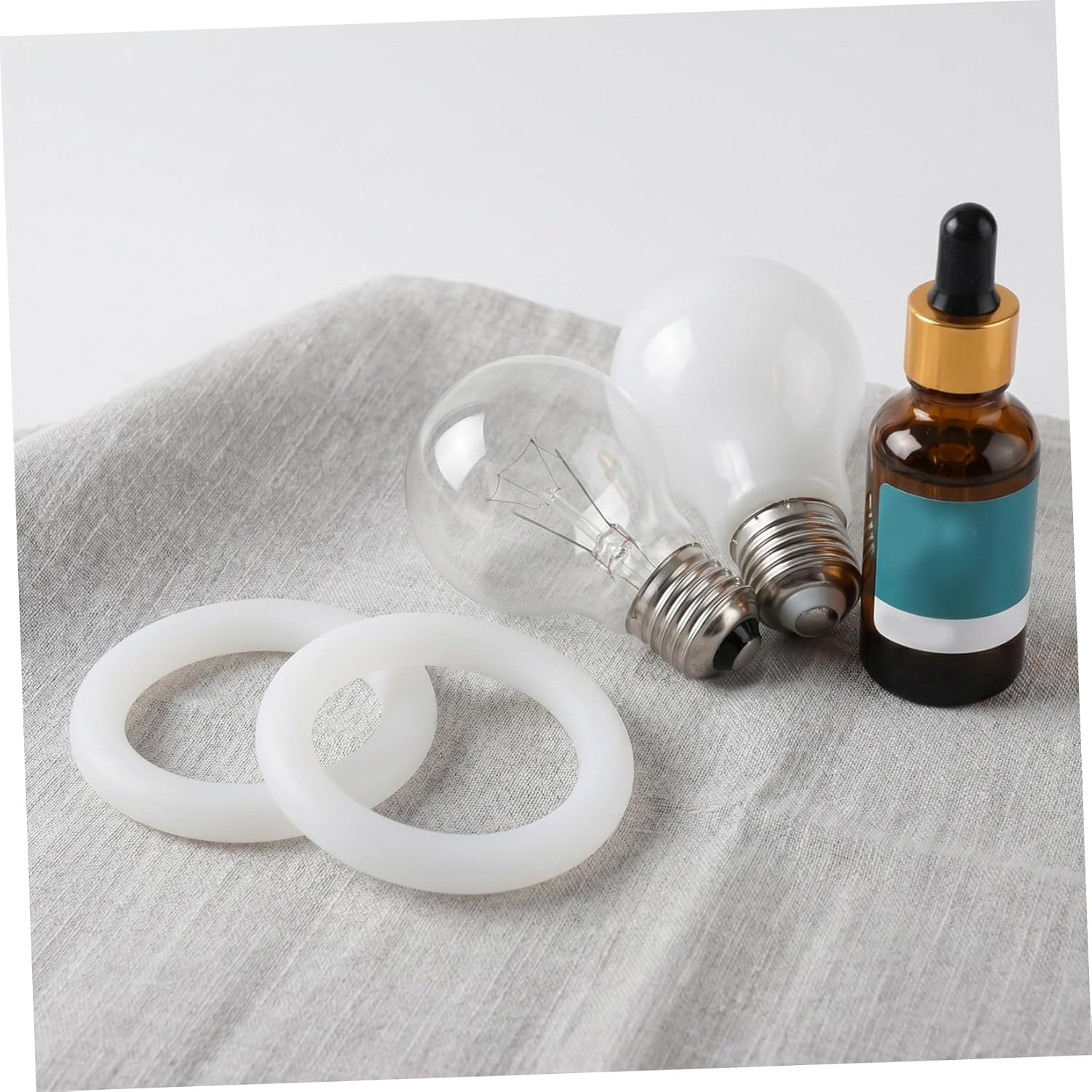 2pcs Silicone Lamp Ring Diffuser for Screw and Bayonet Sockets