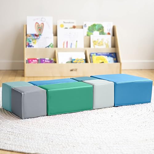 Miniatura 7 de ECR4Kids SoftZone - Bloques de espuma grandes, bloques de construcción, contemporáneos, 7 piezas