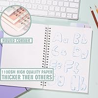 Vista 2 de 4 Pack Dot Notebook, 5.9 x 8.3 Inches Spiral Notebooks for Work, School and Journal with 110 GSM Journal Dotted Paper, Small Notebook with 80