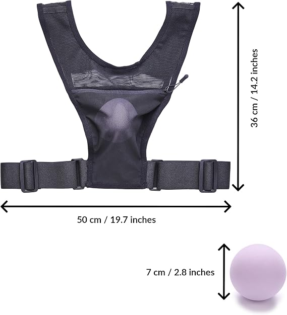 ODOXIA Anti Snoring Device | Positional Sleep Apnea Device | Side Sleep Trainer to Stop Snore | Includes Ball to Prevent Back Sleeping | Positional Therapy for Snoring Relief | Width Adjustable