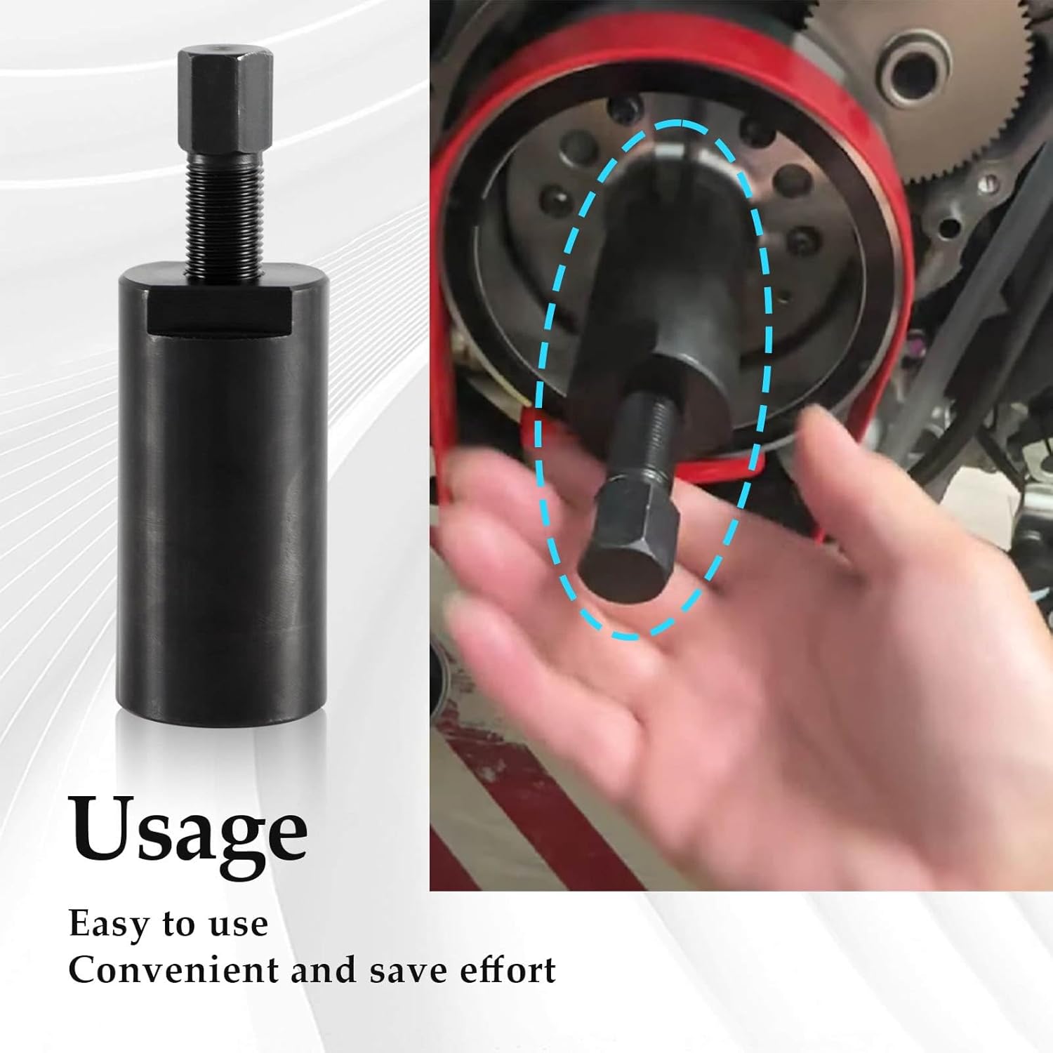 M33 X 1.5 R.H. Right Hand Thread Flywheel Puller Remover Compatible with Polaris Outlaw 500 2006 2007/Predator 500 2003 2004 2005 2006 2007/Yamaha YFZ450 2004 2005 2006 2007 2008 2009 2012 2013