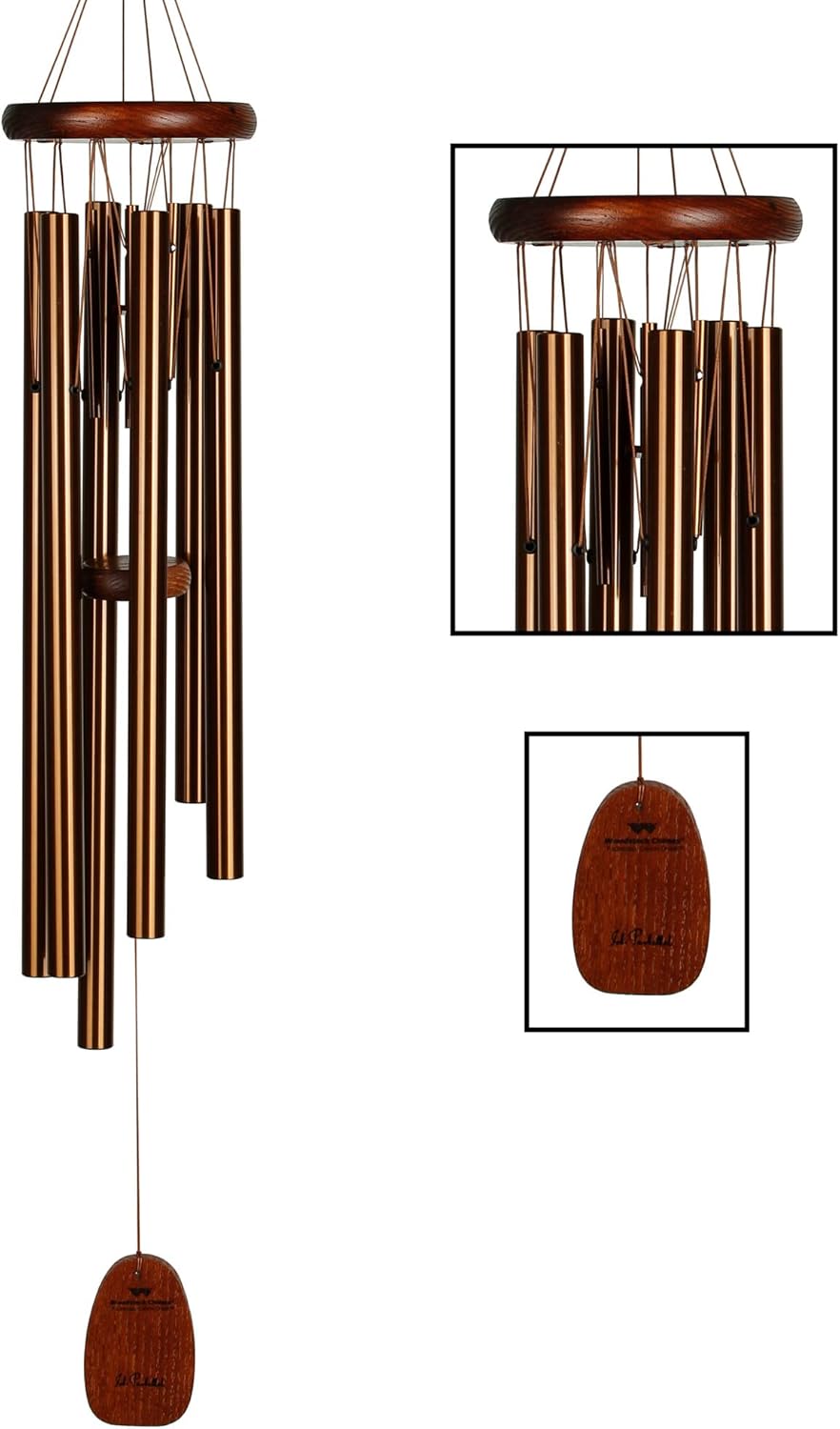 Woodstock Chimes PCCB Signature Collection, Pachelbel Canon 32'' Bronze Famous Melodies Wind Chimes for Outdoor, Patio, Home or Garden Décor, 32-Inches Long : Wind Chimes : Patio, Lawn & Garden