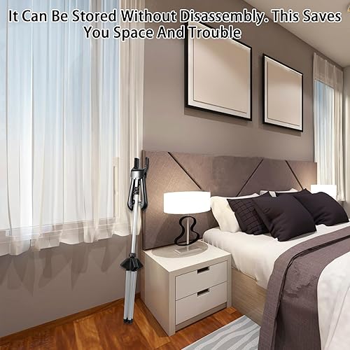 Miniatura 6 de Soporte de vapor de hierro, colgador de tela de pie, soporte de vapor de ropa de mano ajustable en altura de aleación de aluminio, accesorios para