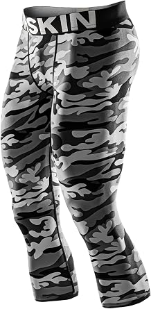 DRSKIN 3, 2 or 1 Pack Mens 3/4 Compression Pants Tights Leggings Shorts Sports Athletic Baselayer Running Workout Active