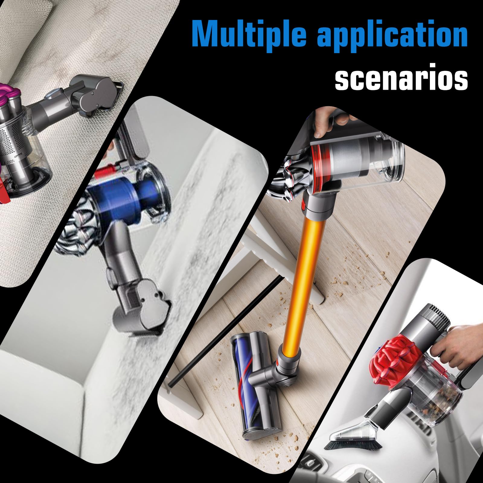 8000mAh Remplacement pour Dyson V8 Batterie Compatible avec V8 Absolute Animal Motorhead Fluffy Carbon Fiber Vacuum SV10 Vacuum Tools (Gris)
