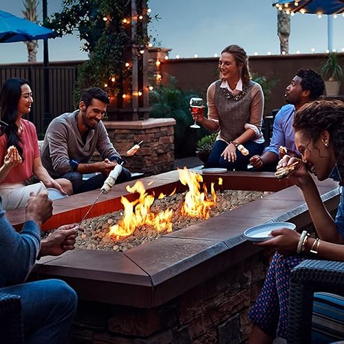 Miniatura 13 de Skyflame 3/8" - 3/4" Red Natural Stones Lava Rock Granules for Gas Fire Pits, Fireplaces, Gas Log Sets, BBQ Grills, Garden Landscaping