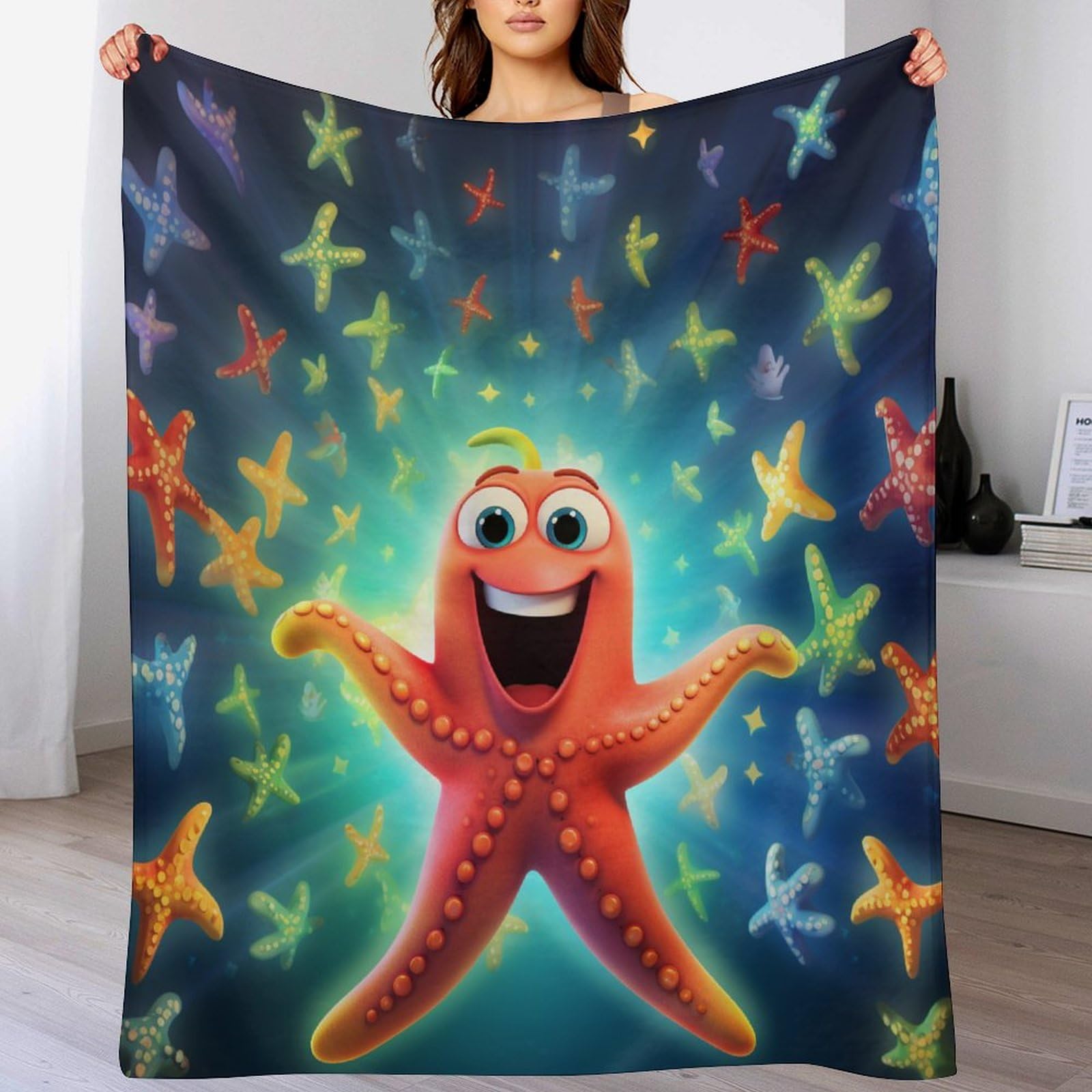 Polaire étoile de mer couverture lit douce pour des instants de tendresse