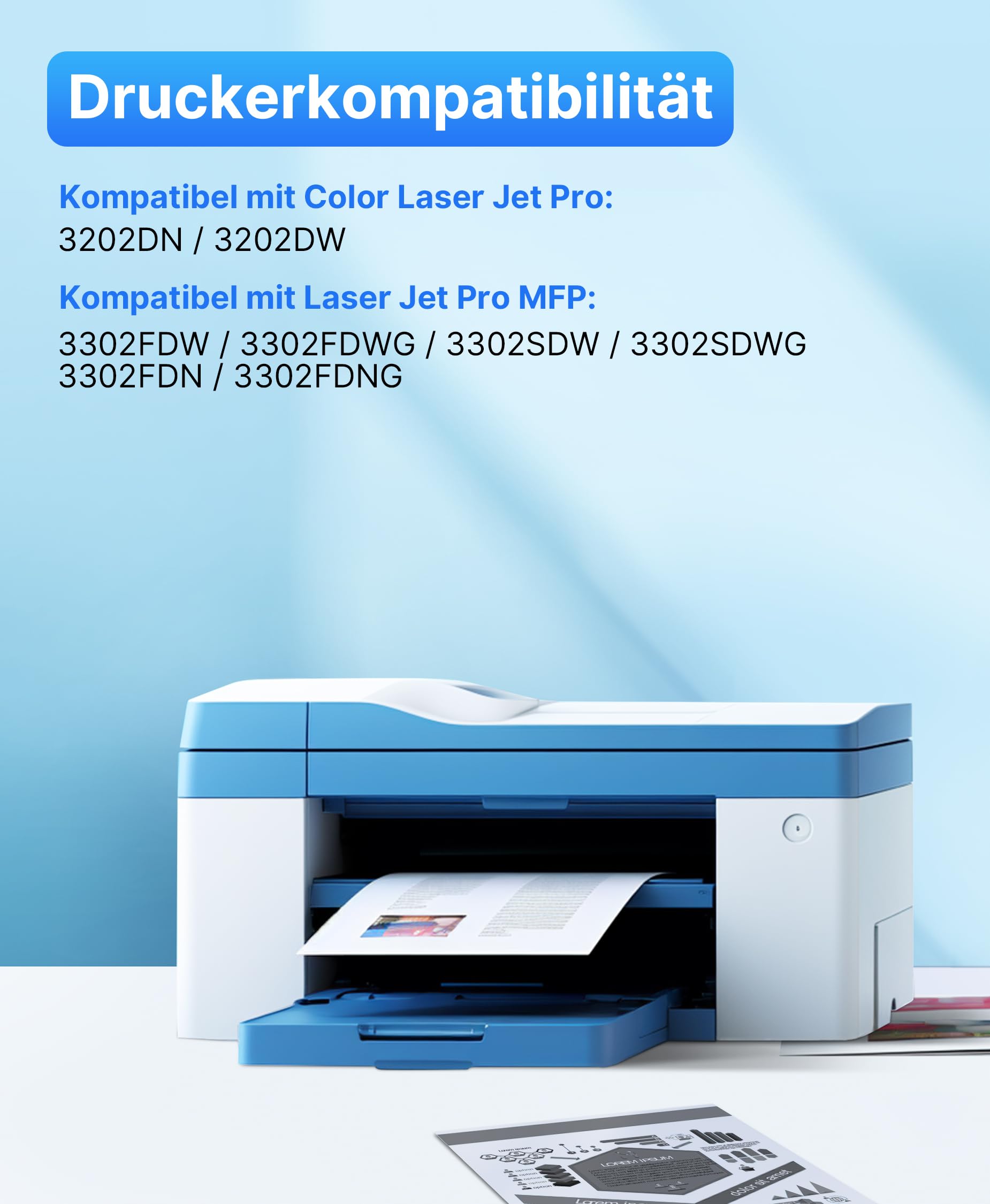 219X W2190X 219A MFP 3302FDWG Toner Mit Chip Kompatibel für HP 219X 219A Toner für Color LaserJet Pro MFP 3302FDWG 3302SDWG 3302FDNG 3302FDW 3302SDW 3302FDN (Schwarz Cyan Gelb Magenta, 4er-Pack)
