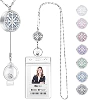 Vista 17 de SAM & LORI Retractable Lanyards for Id Badges Keys Women Cute Employee Teacher Appreciation Gifts Badge Holder Reel Lanyard