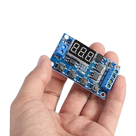 DC 5V-36V LED Display Delay On/Off Relay Module, Cycle Delay Timer Switch