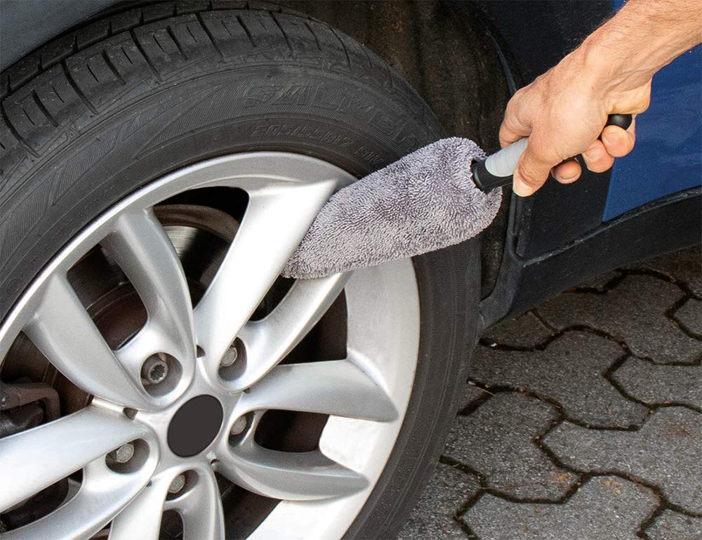 Spazzola In Microfibra Per Cerchi Auto - Morbida E Pratica Per Pulizia Profonda - Foto 9