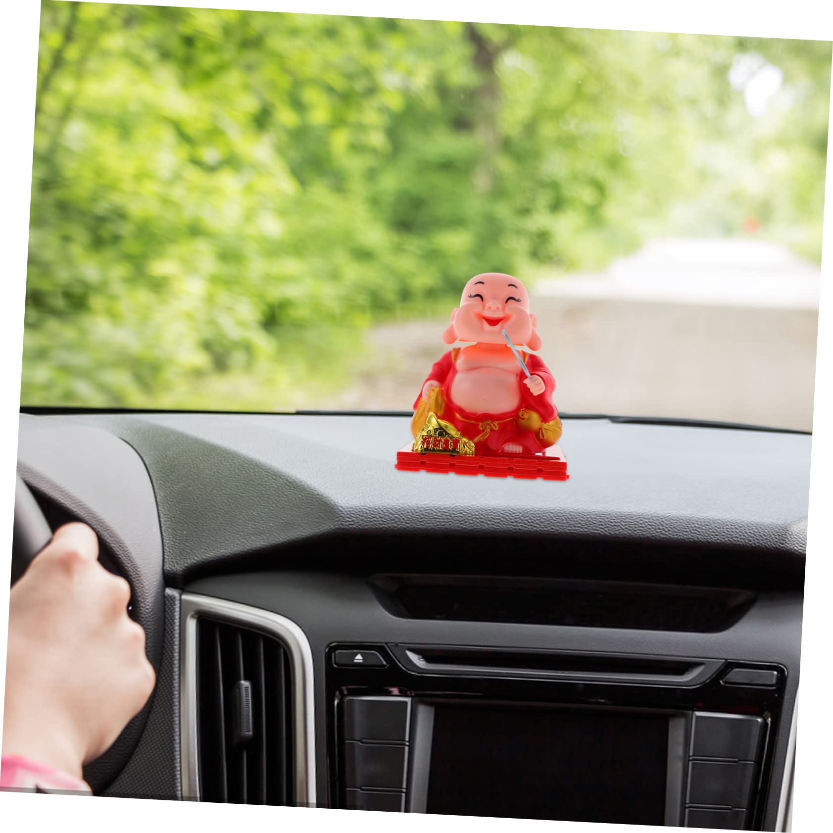 Zerodeko 4stücke Solarbetriebene Figurine Für Auto Und Schreibtisch Kleiner Wackelkopf-Dekoration Für Büro Auto-armaturenbrett Und Wohnbereich Und Platzsparend