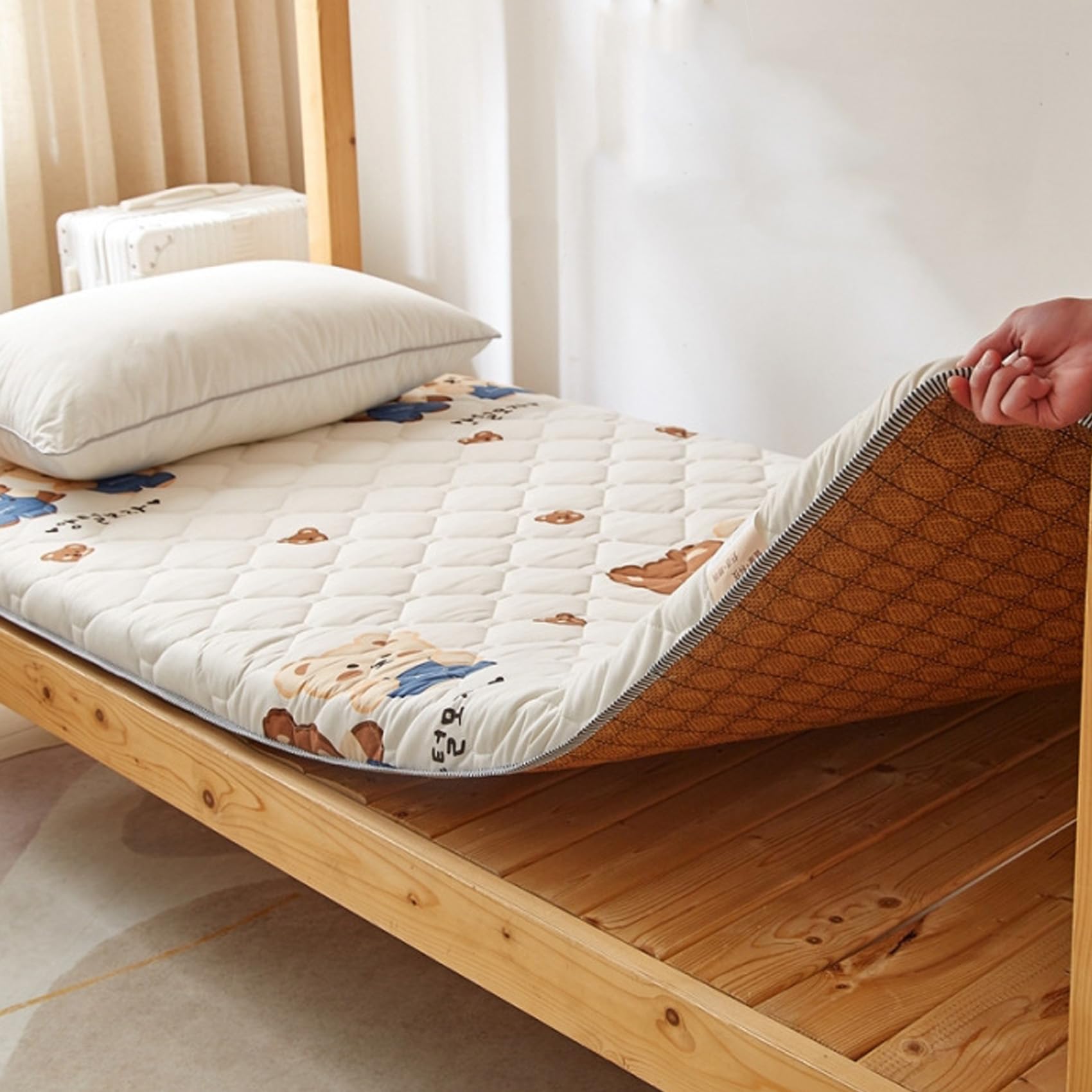 Japanese Floor Futon Mattress Twin Size, Thicken Tatami Sleeping Pad