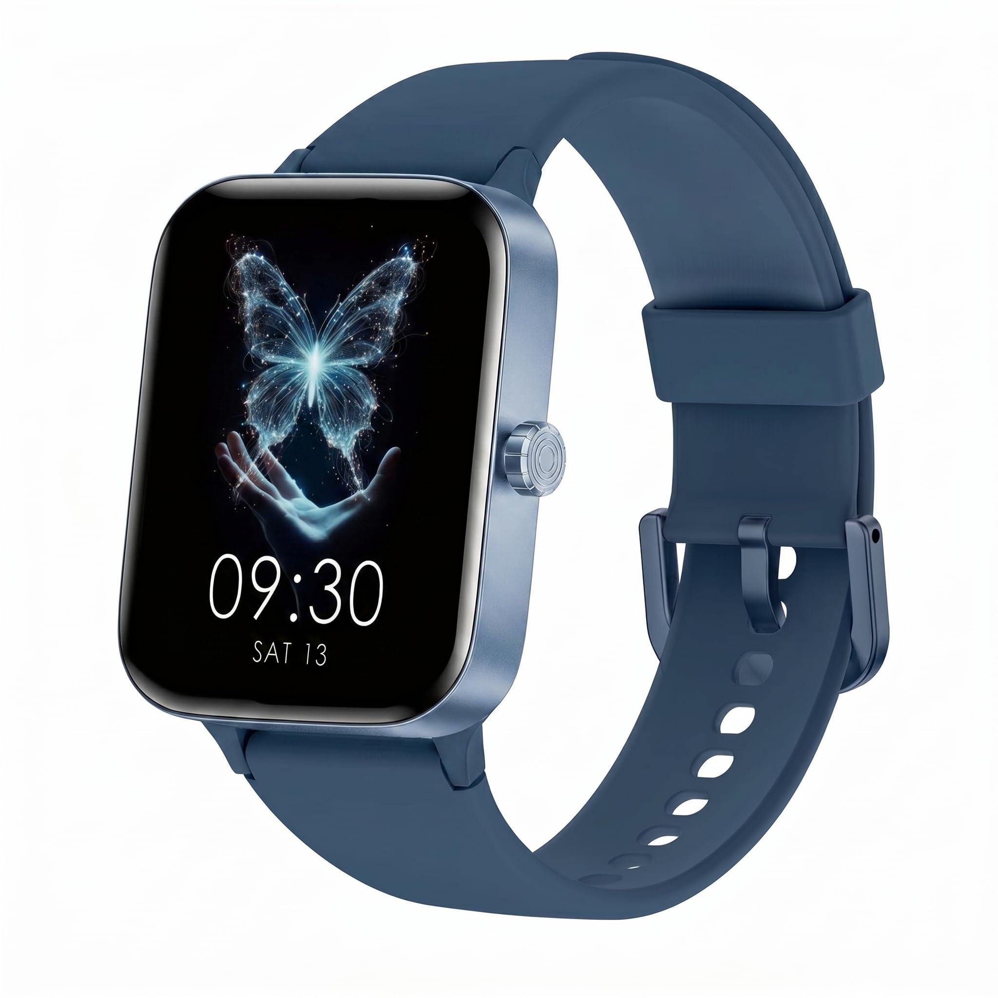 Smartwatch Uomo Donna con Effettua o Risposta Chiamate, 1.95 Orologio Smartwatch Contapassi/Cardiofrequenzimetro/Sonno, 110+ Modalità Sportivo Fitness Tracker, IP68 Smart Watch Android iOS, Blu