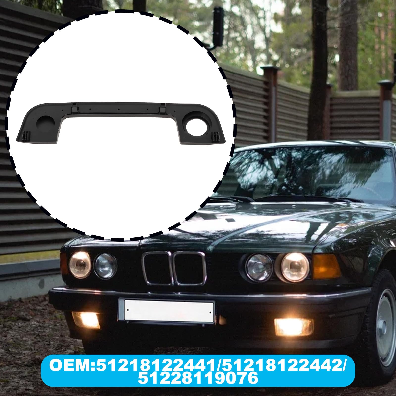 SG Store Osłona na klamkę drzwi przednich zewnętrznych LH+RH z uszczelką 51218122441 51218122442 kompatybilna z BMW E32 E34 E36