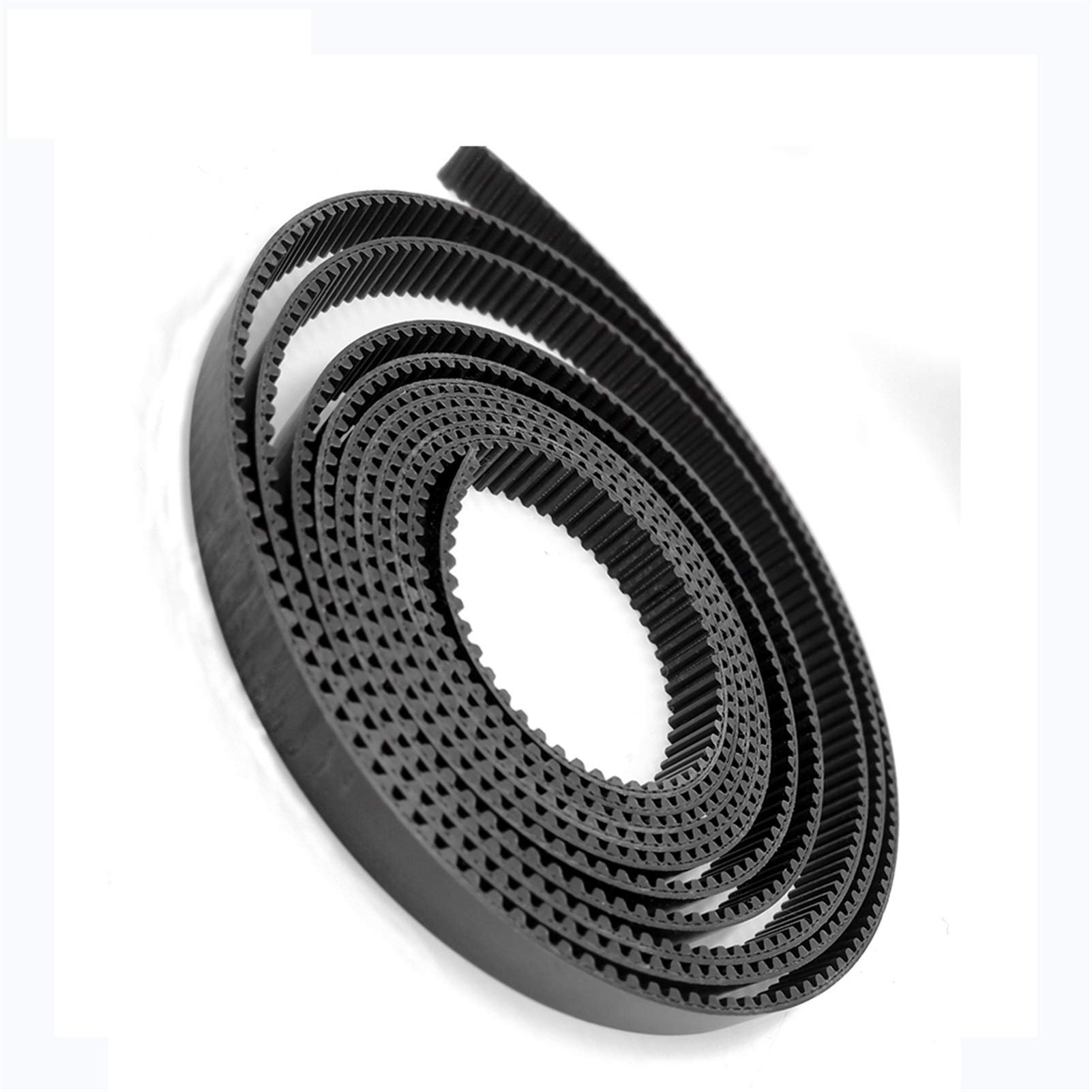 PJinloog-Timing belt Arc HTD3M Open Synchronous Belt, Width 9/10/15/20/25mm, HTD3M-15mm Polyurethane Steel PU, Black HTD3M Timing Belt CNC Precise size (Size : Length 5M, Width : 9mm Color Black)