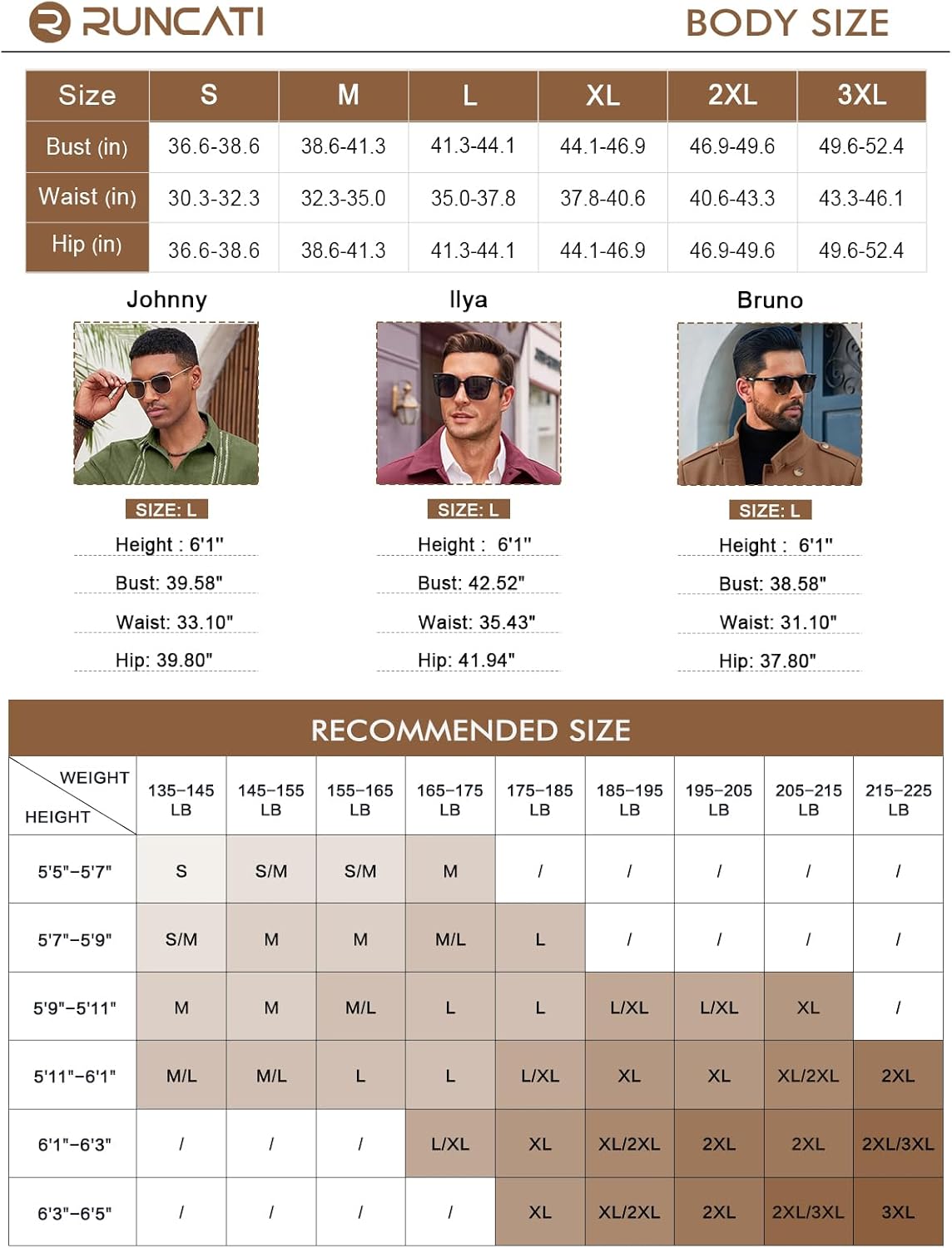 Runcati Mens Trench Coat Double Breasted Stand Collar Pea Coat Casual Fall Winter Warm Mid Long Overcoat - Image 6