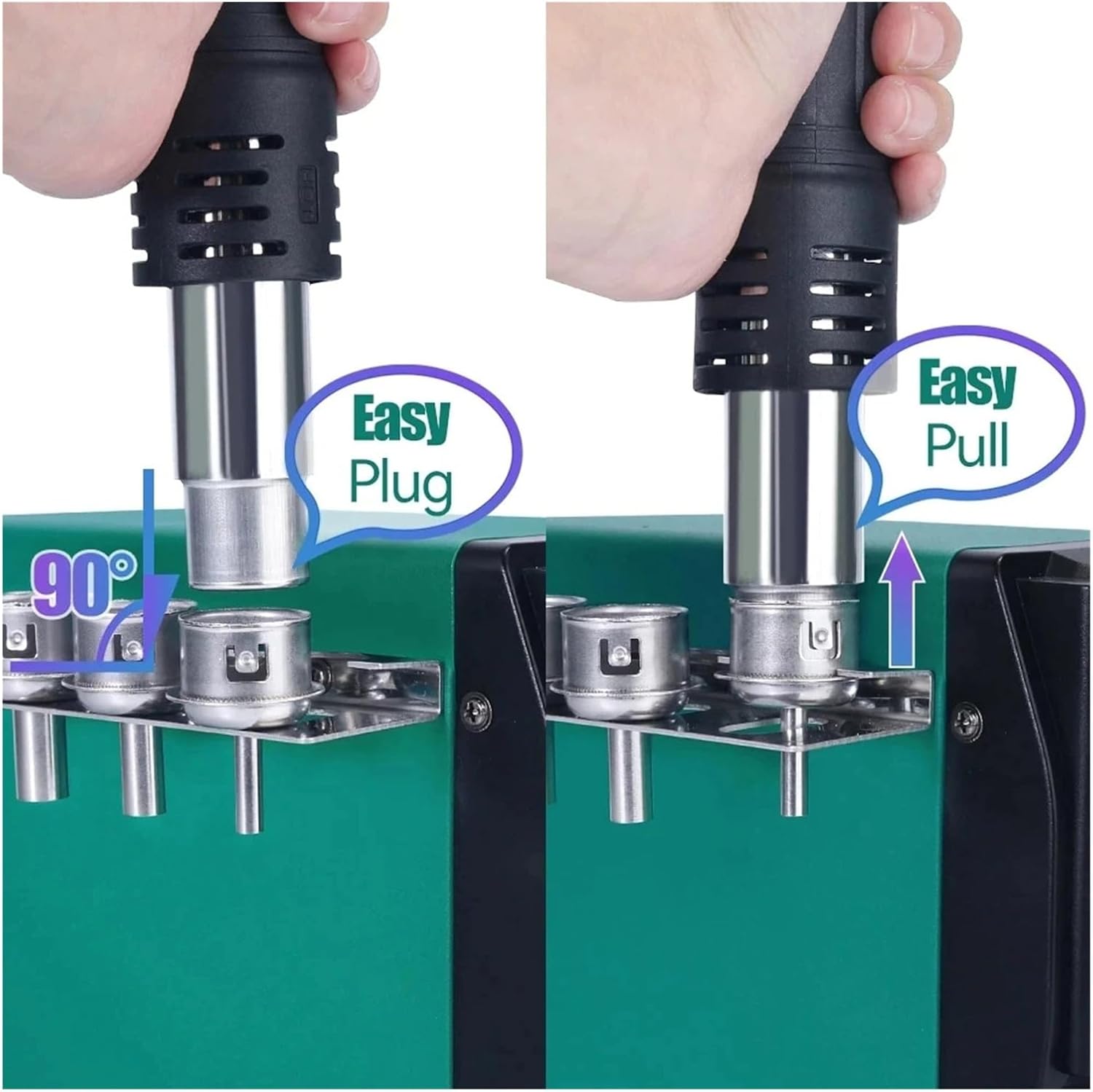 959D II 700W Nozzles Storage Install Disassemble Easily Hot Air Gun Desoldering SMD Rework Soldering Station(AC 220)