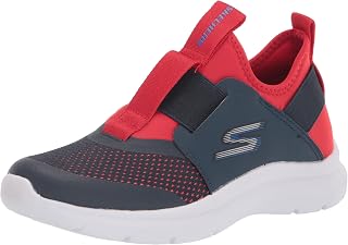 Kids Boy's Skech Fast Sneaker, Navy/Red, 5 Toddler