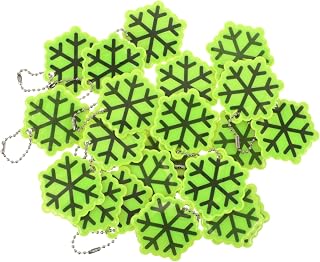 ifundom 50 Piezas Llavero de Seguridad Brilla la Oscuridad Ligero y Portátil para Mochilas Infantiles Ciclistas y Paseadores de Perros Accesorio Navideño