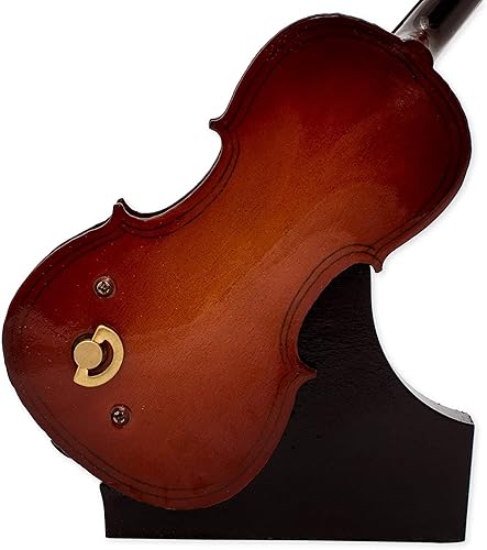 Miniatura 3 de Broadway Gift Caja de réplica en miniatura de instrumentos de violonchelo reproduce canon de melodía en D