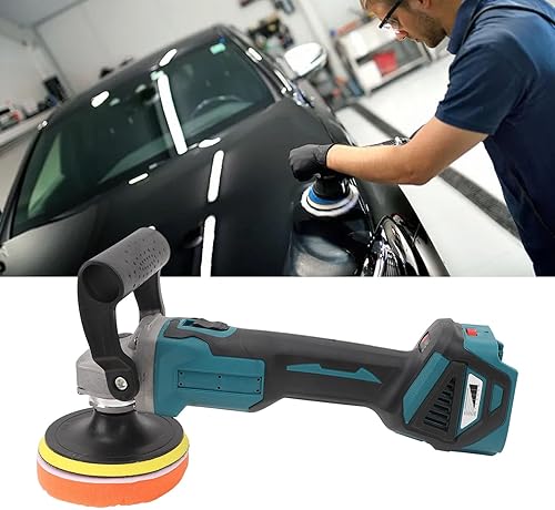 Miniatura 3 de Pulidora inalámbrica de 6 velocidades sin escobillas de 18 V con batería para auto detallado automático corrección de pintura encerado