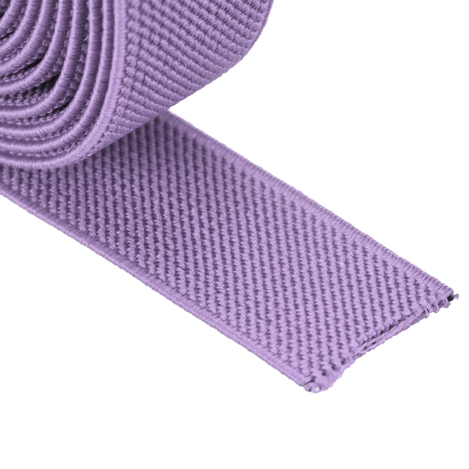 MECCANIXITY 1.2 Inch Wide Twill Elastic Band - 2 Yard Heavy Stretch Strap For Sewing Waistbands (Yellow)